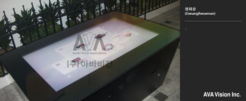 Gwanghwamun: Multi-touch table